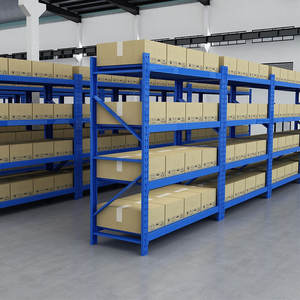 Storage Racks All <b>Metal</b> Boltless 6 Tiers White Blue Black Color Warehouse Cargo Storage Racks Iron Warehouse Garage Racks - Product Image 2