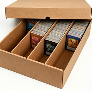 Caja de Almacenamiento de Cartas Coleccionables de Gran Capacidad, Estuche de Cartón para Coleccionistas con Bandeja de Separación - Product Image 1