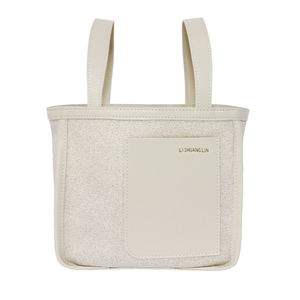 Sac fourre-tout écologique SENDA Simple Vintage pour femme, fermeture ouverte, deux poignées, bandoulière amovible, capacité 1-1,9 L pour diverses utilisations - Product Image 1