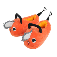 Pochita Plush Chainsaw Dog Demon Slippers Warm Anime Cotton Slippers for Men and Women for Autumn Winter