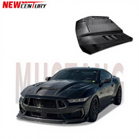 Mustang Capot en fibre de carbone pour Ford Mustang 2024 + Style TF modifié Capot en fibre de carbone