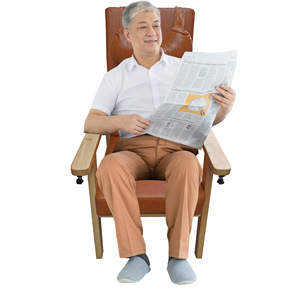 Hospital Chair Solid Wood Frame High Elasticity Sponge Seat Cushion <b>Backrest</b> For Adults And Elderly - Product Image 1