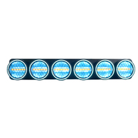 Nueva Barra de Luces Vintage de 400W y 6 Ojos, Luz Cegadora para Escenario con COB Dorado de 50W y Anillo Halo RGB, Luz Retro para DJ, Club, Boda, Espectáculo