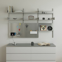 Étagère murale minimaliste moderne en acier inoxydable, faite à la main, à plusieurs niveaux, finition brillante, salon, chambre, bureau