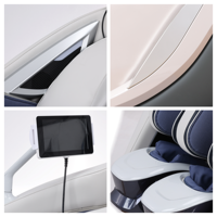 Fauteuil de massage corporel complet à mécanisme 4D, avec fonction de séparation des jambes, rail SL, zéro gravité, commande vocale, rouleaux de massage des pieds et massage par airbag à ions négatifs