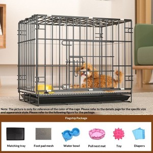 Trasportino Pieghevole Moderno in Ferro e Acciaio Inossidabile per Cani e Gatti di Piccola Taglia - Gabbia Pieghevole Ecologica per Animali Domestici - Product Image 4