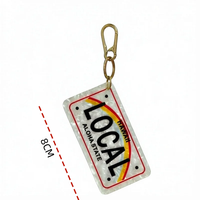 Wow Sheila Hawaii LOCAL Porte-clés et breloque de sac en acétate, motif plaque d'immatriculation Hawaï Aloha State, cadeau pour sac à main