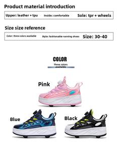 Exemore <span class=keywords><strong>pattini</strong></span> a rotelle ricaricabili staccabili luce up ruote all'ingrosso per bambini adulti Kick Out <span class=keywords><strong>pattini</strong></span> a rotelle con 4 ruote - Product Image 4