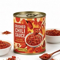 Pâte de piment rouge hachée salée et épicée en conserve, sauce chili pour la cuisine, assaisonnement fermenté, condiment en gros, qualité alimentaire