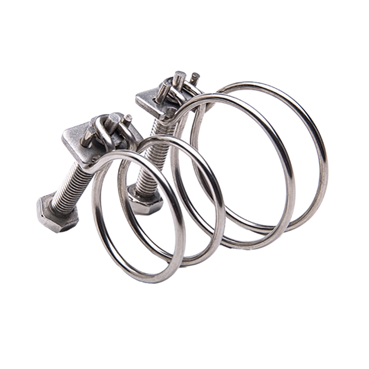 Professional Double Wire Hose Clamp for Automotive & Marine Applications