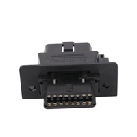 Adaptador de montaje macho a hembra de 16 pines OBD II para Escáner de diagnóstico y lector de código de falla 12V/24V certificado CE/FCC/ROHS