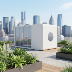 <span class=keywords><strong>Suite</strong></span> d'hôtel Deluxe Apple Cabin BOX7, haute confidentialité, mobile, une chambre, une salle <span class=keywords><strong>de</strong></span> bain, modèle FA15, salle d'activités, bureau - Product Image 5