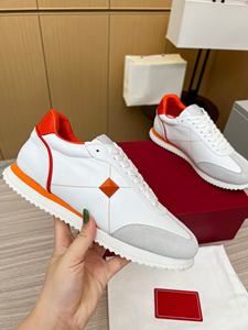 Chaussures de sport décontractées rétro de luxe personnalisées de haute qualité, chaussures de sport en cuir de vache, chaussures plates respirantes pour hommes - Product Image 4