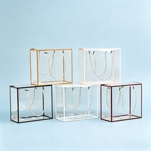Clear Transparent PET Packaging <b>Boxes</b> Custom LOGO <b>Plastic</b> Gift <b>Boxes</b> for Daily Gifts Cosmetics Crafts Candles - Product Image 6