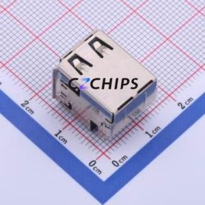 907-411A1026P10200 <b>USB</b> Connector Through hole Component (THT) Connector Type-<b>A</b> <b>USB</b> <b>2.0</b> Female Sink Board - Product Image 2