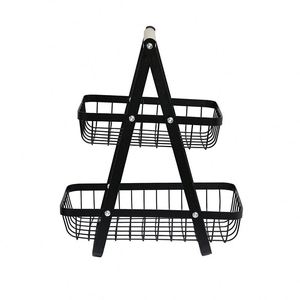Creative Design Portable Metal <b>Storage</b> Rack Multi-Storey Three-Tier Snacks and Fruit <b>Basket</b> Rack - Product Image 3