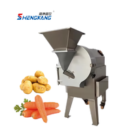 Commerciële Groene Banaan Horizontaal Snijmachine 600-1000 Kg/u Multifunctionele Groentefruitsnijder Motor Roestvrij Staal