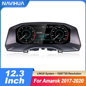 หน้าจอ LCD ขนาด 12.3 นิ้ว สำหรับรถยนต์ VW Volkswagen Amarok ปี 2017 2020 ชุดหน้าปัดดิจิตอล มาตรวัดความเร็วอัตโนมัติ จอแสดงผลแบบ Virtual Cockpit รุ่นใหม่ อัปเกรดแล้ว - Product Image 3