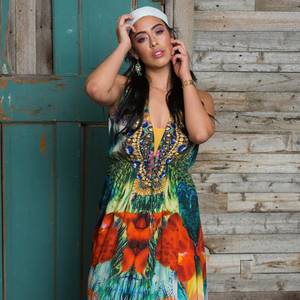 100% Cotton <b>Indian</b> Handmade Short <b>Kaftan</b> Hand Block Print Women Casual Dress Summer Clothing Available at Wholesale Price - Product Image 1