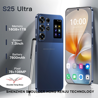 S25 Ultra 16G+1TB Android 15 7.3 Pouces Global 5G Téléphone 108MP Caméra Arrière Smartphone Cellulaire LTE Navigation GPS Expédition Rapide