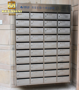 Modern Stainless Steel Vintage Mailbox <strong>Standing</strong> Wall Mounted Parcel <strong>Post</strong> <strong>Box</strong> with Lock for Apartment Residential Use - Product Image 4