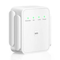 Penguat Sinyal Wifi Nirkabel 12v 1200Mps, Ekstender Internet Wifi, Jembatan Wifi Jaringan Ganda, Pengulang Sinyal 2.4Ghz