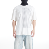 T-shirt en coton 100% surdimensionné avec logo personnalisé, étiquette tissée, broderie unie de haute qualité, impression en relief, t-shirt en coton uni pour hommes