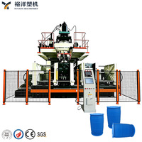 Máquina sopladora extrusiva de doble estación y alta eficiencia energética para bidones químicos HDPE de doble anillo L