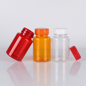 Givré Mat PET De Luxe 100ml Vide En Plastique Vitamine Complément Alimentaire Comprimé Pilule Capsule Bouteille - Product Image 1