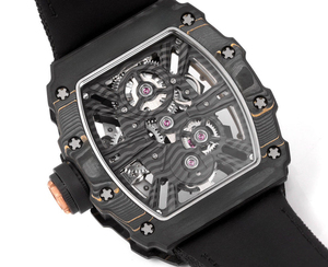 High End Popular Diving <b>Watch</b> Black Carbon Fiber Case Tourbillon <b>Watch</b> Canvas Strap Men's Mechanical <b>Watch</b> - Product Image 4