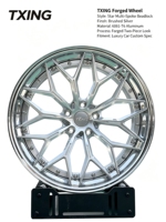 Nouvelles jantes de voiture en aluminium forgé poli à deux pièces, profondément concaves, pour Audi BMW Benz Porsche Dodge Ford Ferrari 17 18 19 20 21 pouces
