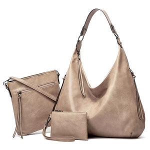 Luxury Waterproof PU Leather <b>Backpack</b> for <b>Women</b> <b>Large</b> Capacity Soft Shoulder Tote Bag with Zipper Closure Travel Friendly - Product Image 2
