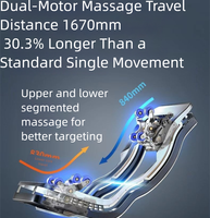 C15 Offre Spéciale fauteuil de massage électrique 8D zéro gravité de luxe avec technologie à double cœur portable en cuir PU