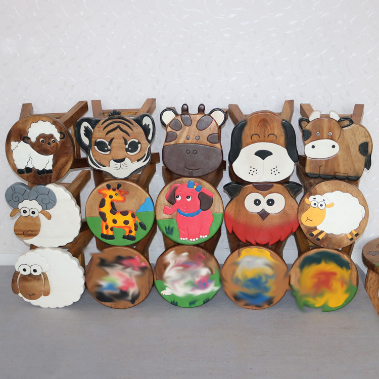 Mumoni с принтом "Животные" шаг и планировать домашняя детский стул стильная футболка с изображением персонажей видеоигр деревянный табурет