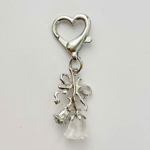 Girl Cute Red Rose Red Black White Pink Fashion Design Vintage Car Keyholder <b>Key</b> <b>Chain</b> Pendant Bag Accessories - Product Image 5