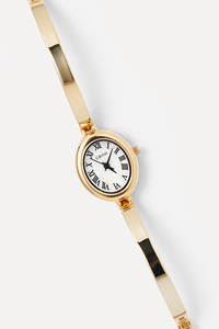 Montre-bracelet en quartz ellipse dorée GBHW pour femme, bracelet en acier inoxydable, bijoux de luxe, montre tendance - Product Image 2