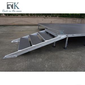 Plataforma de Madera de 4 pies x 8 pies, Instalación Rápida, Cuatro Patas de Aluminio, Suministros para Escenarios - Product Image 2