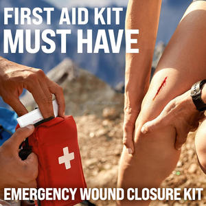 Tiras de Cierre de Heridas de Emergencia YOJO, 3 Aplicaciones Fáciles, Bandas Adhesivas Tipo Mariposa, Kit de Cierre de Laceraciones Sin Costuras e Indoloro, Desinfección con EO - Product Image 3