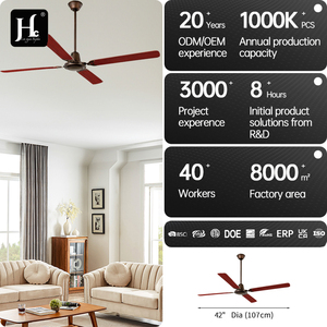 Hot selling product: 60 inch 35w decorative 5 wood blade <b>ceiling</b> fan with <b>remote</b> <b>control</b> - Product Image 4