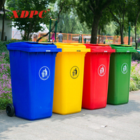 120l 240l poubelle extérieure poubelle en plastique poubelle