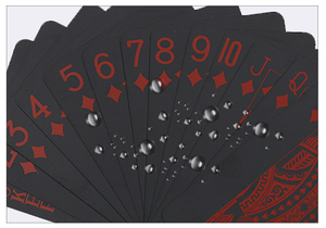 Nuove Carte da Poker Personalizzate Impermeabili in Plastica PVC Nera, Carte da Gioco Classiche per Trucchi di Magia - Product Image 3