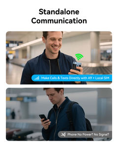 Écouteurs traducteurs de langue en temps réel avec carte SIM Wooask A9 AI, traduction bidirectionnelle en temps réel, traducteur de langue hors ligne - Product Image 3