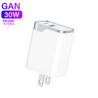 Chargeur Google Pixel 30W Chargeurs de téléphone Adaptateur de charge rapide en vrac mural pliable pour chargeur de téléphone portable OEM/ODM