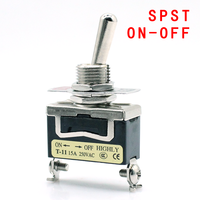 Interrupteur à bascule SPST SPDT 15A 250VAC 2 broches 3 broches On-off/on-on/on-off-on 3 positions 3 broches Interrupteur momentané DPDT Bakélite Instruments