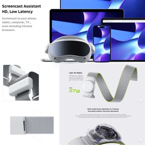 <span class=keywords><strong>Casque</strong></span> <span class=keywords><strong>VR</strong></span> autonome Pico 4 Ultra, réalité mixte, 32MP, Passthrough, 12 Go de RAM, Wi-Fi 7, lunettes de jeu, appareil de cinéma Metaverse - Product Image 6