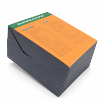 Boîtes de compléments alimentaires personnalisées, boîte en papier pliable imprimée avec découpe irrégulière, fenêtre transparente en PVC pour l'emballage de la nutrition sportive
