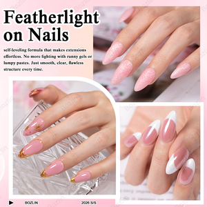 BOZLIN Gel Constructor de Uñas Milkshake Ruso de 24 Colores, Sin HEMA, TPO, TMPTA, Gel de Extensión de Uñas Personalizado 5 en 1 en Tarro - Product Image 6
