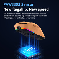 Ratón BSCI PAW3395, Ratón Ligero Programable para Juegos, Ratón para Juegos con Tres Modos de Conexión: Inalámbrico 2.4Ghz, Bluetooth y Cableado, con Pantalla OLED