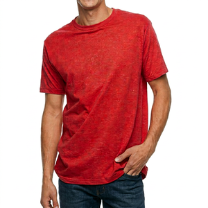 Men's 100% Cotton Casual Crew Neck T-Shirts Breathable Quick Dry Short Sleeve Personalised Custom Washed Jersey Streetwear - Product Image 1