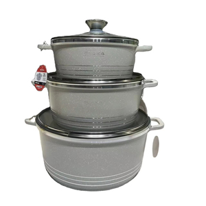 Prix promotionnel - Casserole en aluminium moulé sous pression antiadhésive 24/28 cm, sans PFOA, revêtement écologique, compatible avec les plaques à induction - Product Image 1